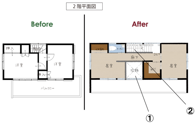 2階平面図