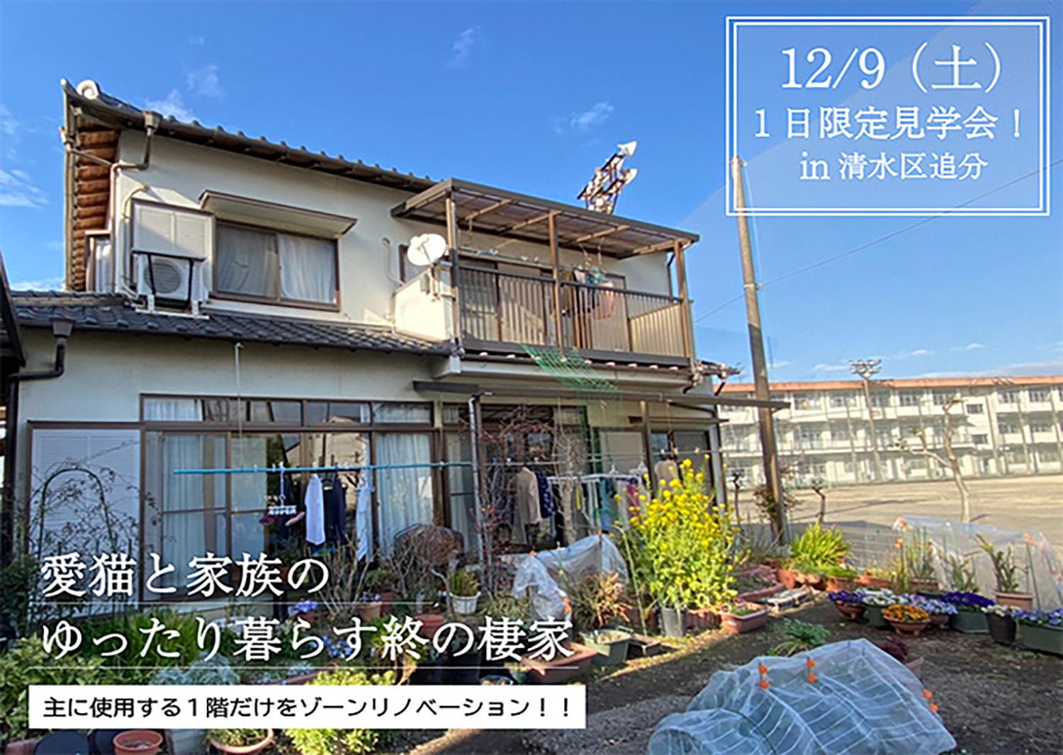 12/9(土)　in清水区追分　リノベ見学会